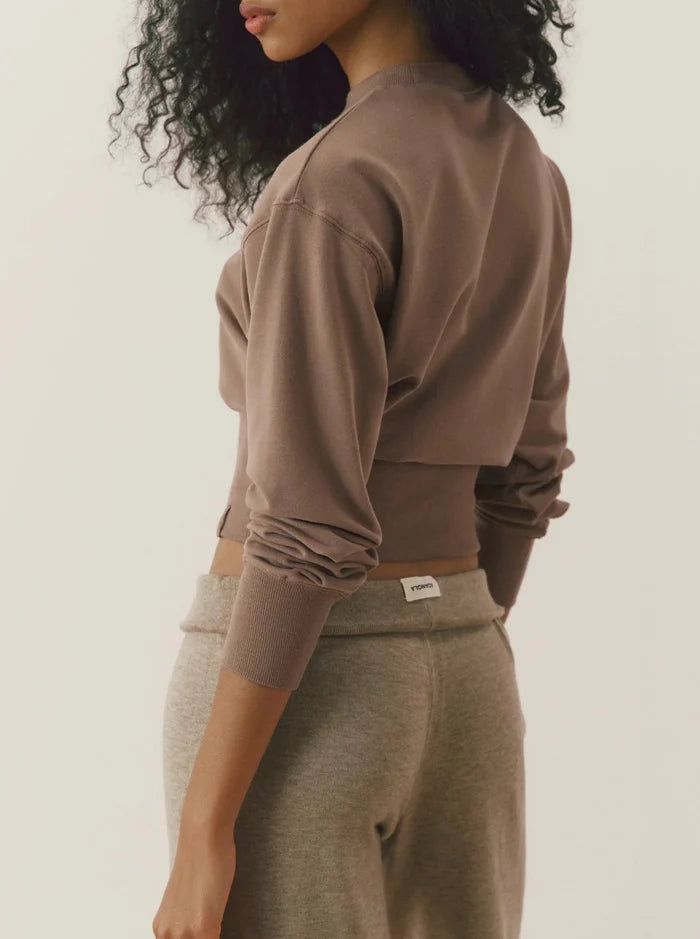 Adanola Modal Cinch Hem Sweatshirt
