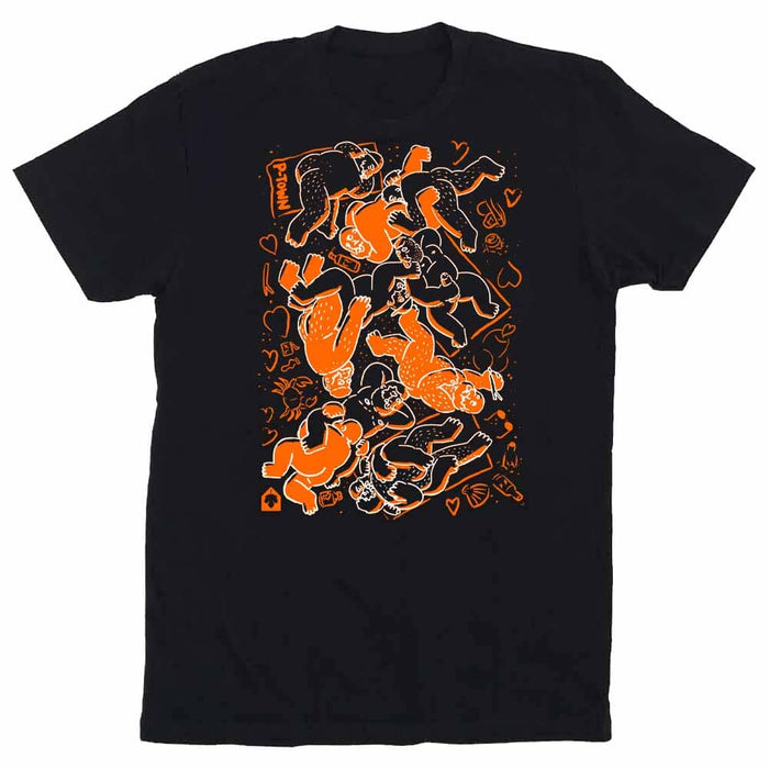 bearpad ptown boy beach black t-shirt