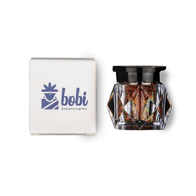 BOBI Holographic Loose Glitter Eyeshadow for Eye Makeup | Highly Pigmented Eyeshadow with Radiant Shimmer Finish, Non-Transfer, Long Wearing - Brown (10gm)