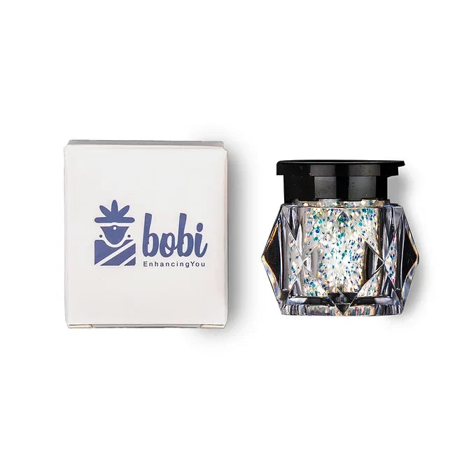 BOBI Holographic Loose Glitter Eyeshadow for Eye Makeup | Highly Pigmented Eyeshadow with Radiant Shimmer Finish, Non-Transfer, Long Wearing - Diamond (10gm)