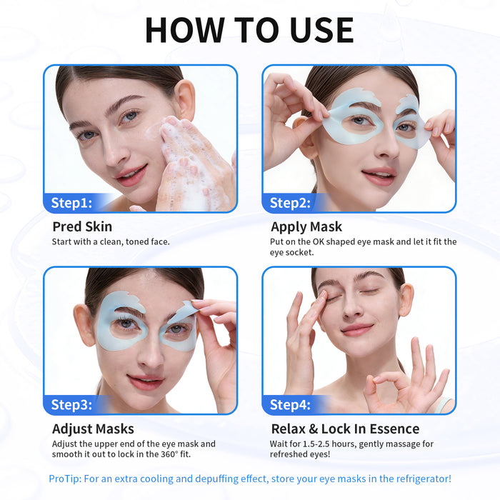 Happy Blue Ok Eye Mask 18 Pairs