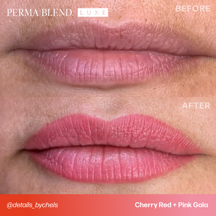Permablend Luxe Cherry Red 15ml - Medium Opacity Cool Tone Tattoo Ink for Artistry - SD Cosmetics Care