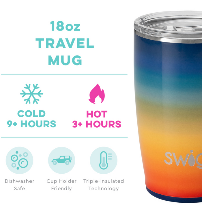 Retro Rainbow | Travel Mug (18oz)