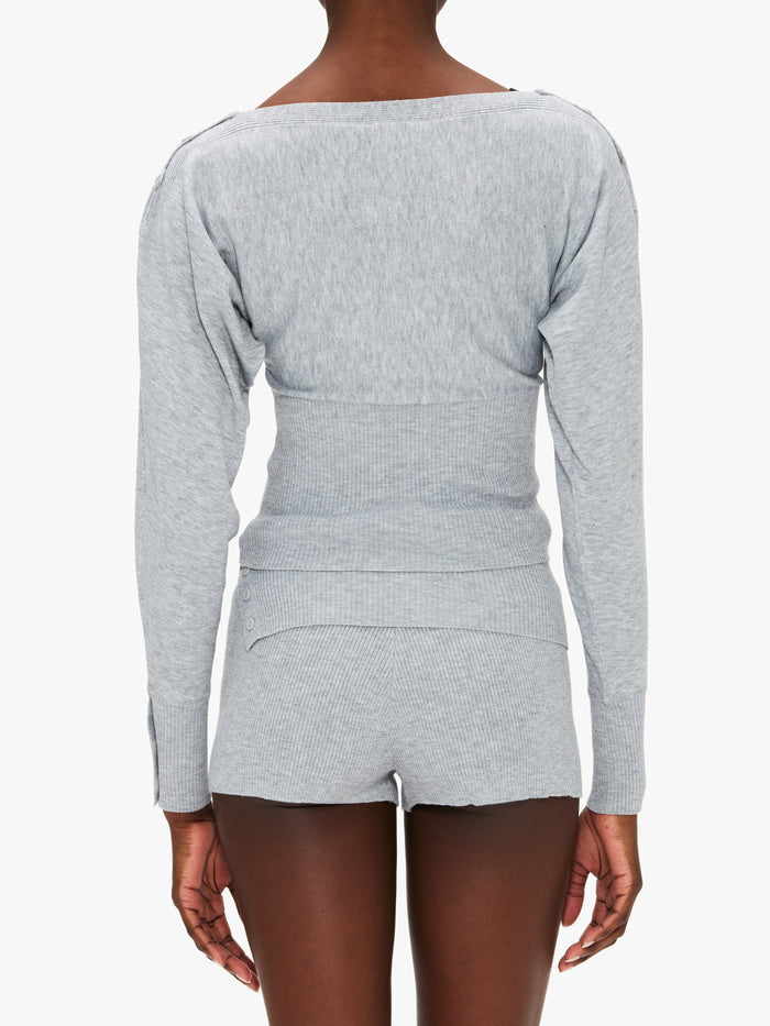 Adanola Knit Boat Neck Top