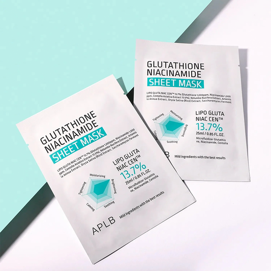 APLB Glutathione Niacinamide Sheet Mask 10pcs