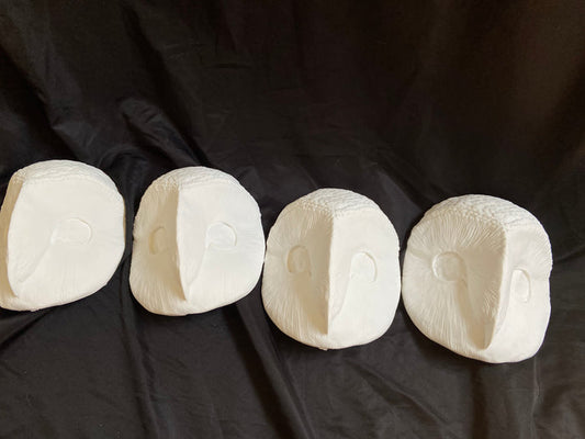 BARN OWL MASK BLANK- READY TO SHIP
