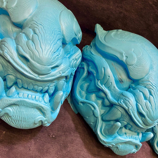 BLANK GLOW IN THE DARK ORNATE PANTHER MASK
