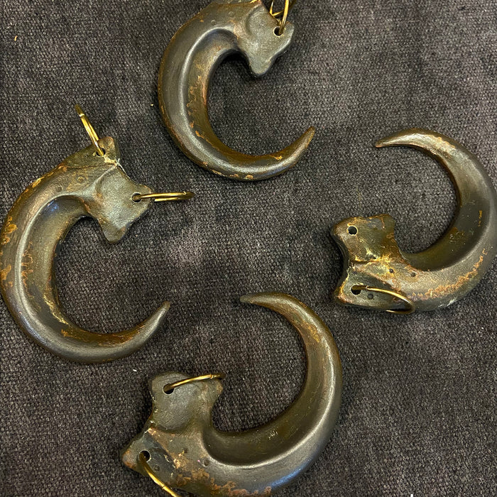COLD CAST IRON CLAW PENDANT
