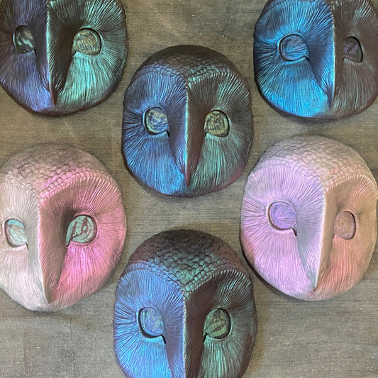COLOR SHIFT BLANK OWL MASK - READY TO SHIP