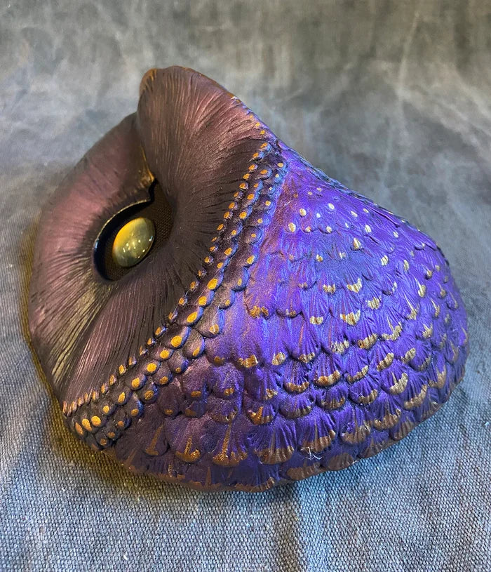 COLOR SHIFT BLANK OWL MASK - READY TO SHIP