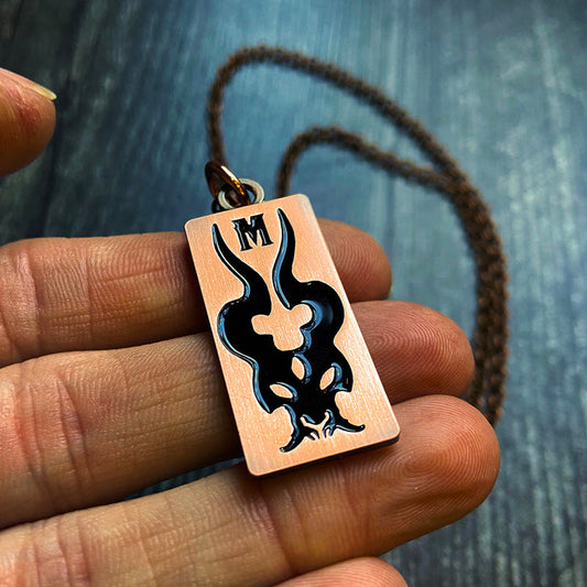 COPPER ENAMEL PENDANT