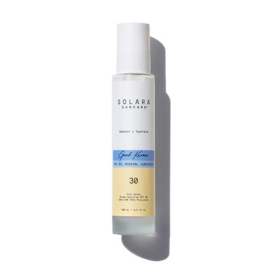 GOOD KARMA DRY OIL MINERAL BODY MIST, SPF30