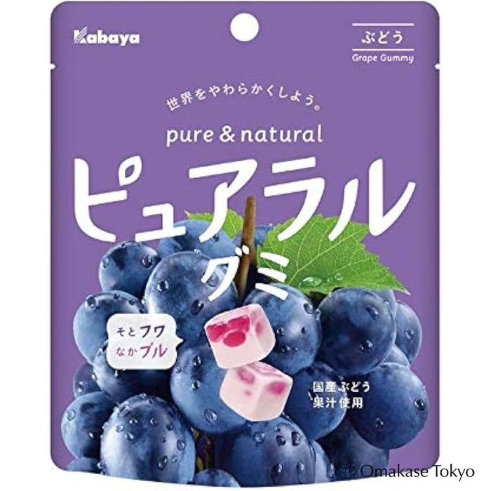 Kabaya Foods Pure Ral Gummy Grape 58g