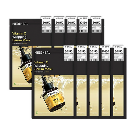 MEDIHEAL Vitamin C Wrapping Serum Mask 10pcs