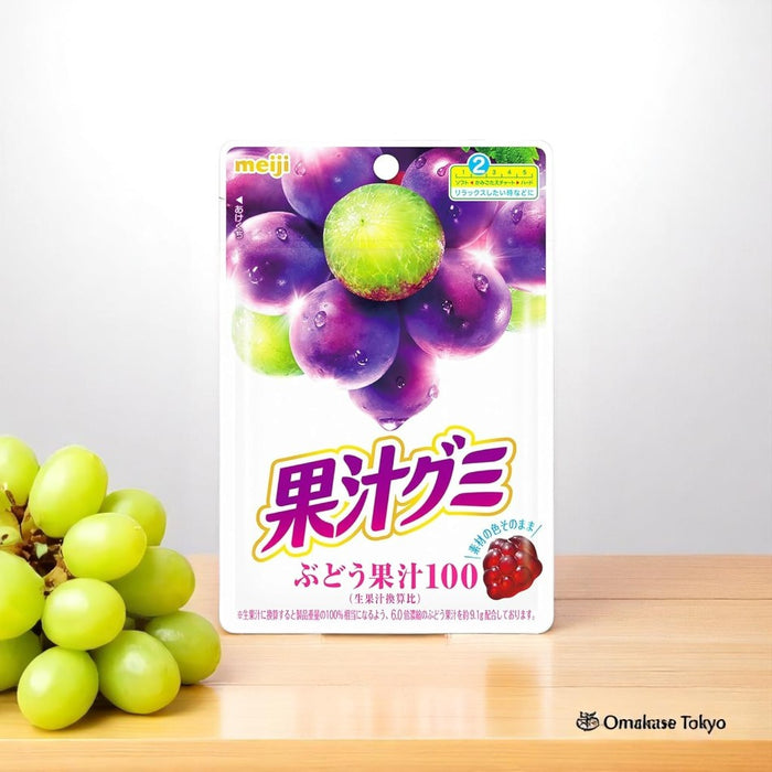 Meiji Fruit Gummy Candies Grape Gummies 54g