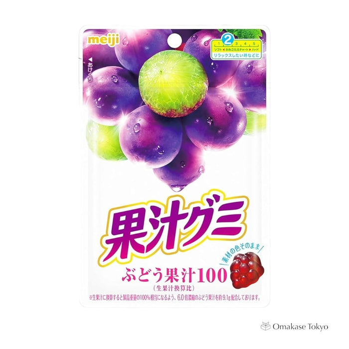 Meiji Fruit Gummy Candies Grape Gummies 54g