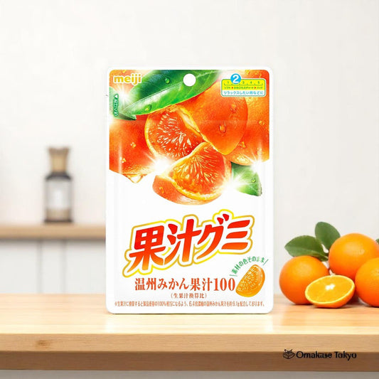 Meiji Fruit Gummy Candy Satsuma Mandarin Gummies 54g