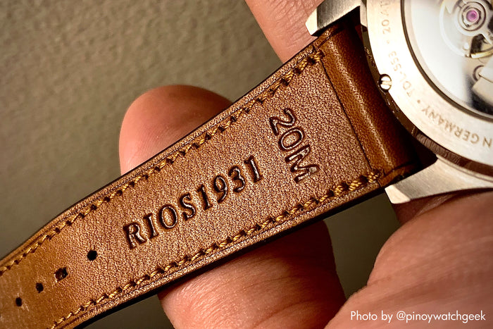 vario zermatt lined leather watch strap