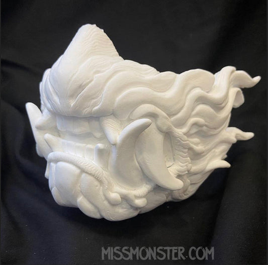 (OPENS FRIDAY JULY 7TH 2PM PST) SNARL HALF MASK BLANK- *** PRE-ORDER! WILL NOT SHIP FOR 3-6 WEEKS***