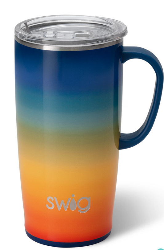 Retro Rainbow Travel Mug (22oz)