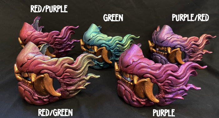 SNARL HALF MASK- PAINTED