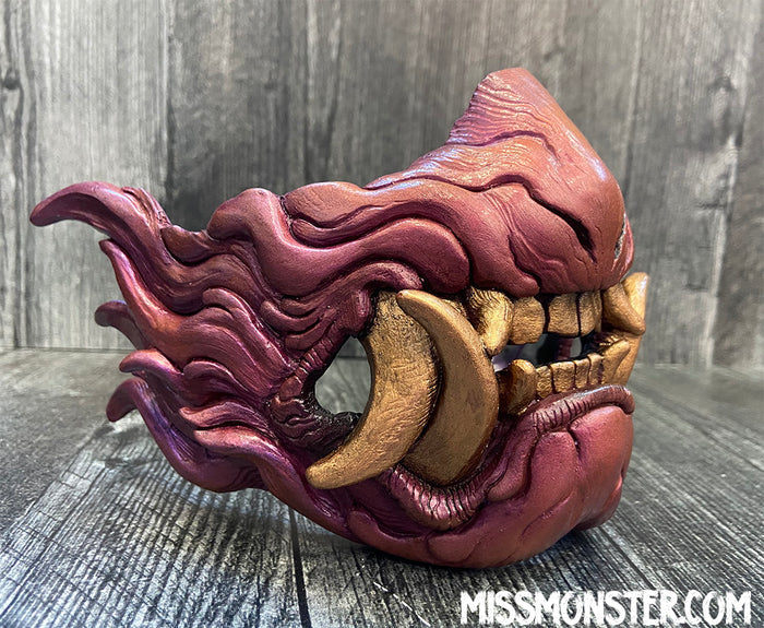 SNARL HALF MASK- PAINTED