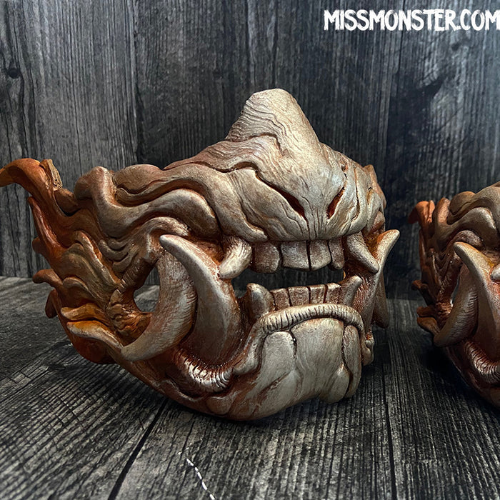 SNARL HALF MASK- RUST