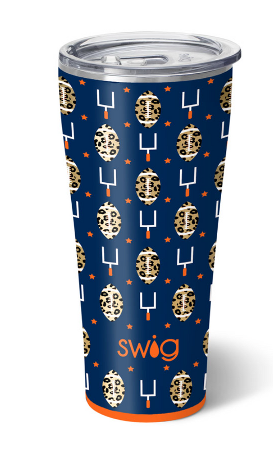 Touchdown Navy&Orange Tumbler