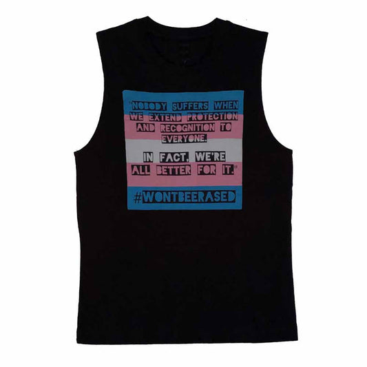 #WONTBEERASED sleeveless T-shirt vintage